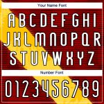Personalized Red Yellow-Black Lines Sublimation Volleyball Uniform Jersey Team Custom Name and Number