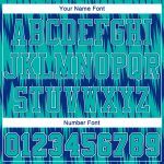 Personalized Royal Aqua-White Round Neck Sublimation Basketball Suit Jersey Team Custom Name and Number