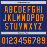Personalized Royal Bay Orange Authentic Baseball Jersey Team Custom Name and Number