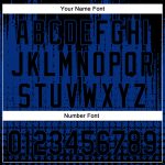 Personalized Royal Black 3D Pattern Design Abstract Shape Authentic Baseball Jersey Team Custom Name and Number