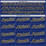 Personalized Royal Black-City Cream Authentic Raglan Sleeves Baseball Jersey Team Custom Name and Number