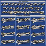 Personalized Royal Black-Cream Authentic Throwback Baseball Jersey Team Custom Name and Number