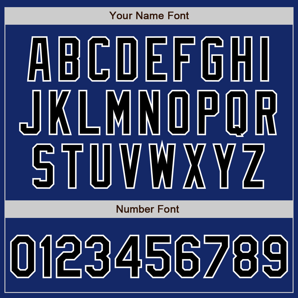Personalized Royal Black-Gray Authentic Split Fashion Baseball Jersey Team Custom Name and Number Personalized Royal Black-Gray Authentic Split Fashion Baseball Jersey Team Custom Name and Number - Image 4