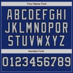 Personalized Royal Black-Gray Pinstripe Authentic Split Fashion Baseball Jersey Team Custom Name and Number