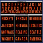 Personalized Royal Black-Orange Authentic Baseball Jersey Team Custom Name and Number