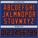 Personalized Royal Black-Orange Authentic Sleeveless Baseball Jersey Team Custom Name and Number