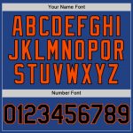 Personalized Royal Black-Orange Mesh Authentic Throwback Baseball Jersey Team Custom Name and Number