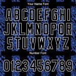 Personalized Royal Black-White 3D Pattern Design Authentic Baseball Jersey