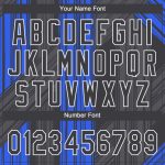 Personalized Royal Black-White 3D Pattern Design Authentic Baseball Jersey Team Custom Name and Number