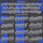 Personalized Royal Black-White 3D Pattern Design Authentic Baseball Jersey Team Custom Name and Number