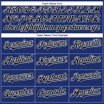 Personalized Royal Black-White Authentic Baseball Jersey Team Custom Name and Number