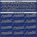 Personalized Royal Black-White Authentic Sleeveless Baseball Jersey Team Custom Name and Number