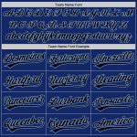 Personalized Royal Black White-Light Blue Authentic Split Fashion Baseball Jersey Team Custom Name and Number