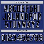 Personalized Royal Black-White Line Authentic Baseball Jersey Team Custom Name and Number