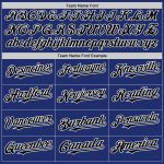 Personalized Royal Black-White Line Authentic Baseball Jersey Team Custom Name and Number
