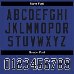 Personalized Royal Black-White Mesh Split Fashion Football Jersey Team Custom Name and Number