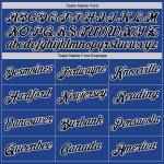 Personalized Royal Black-White Performance T-Shirt Team Custom Name and Number