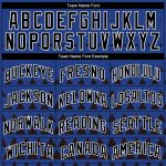 Personalized Royal Black-White Triangle Shapes Authentic City Edition Basketball Jersey Team Custom Name and Number