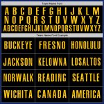 Personalized Royal Black-Yellow Authentic Baseball Jersey Team Custom Name and Number
