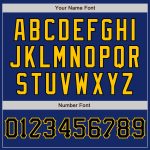 Personalized Royal Black-Yellow Two-Button Unisex Softball Jersey Team Custom Name and Number