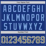 Personalized Royal Camo-Light Blue Authentic Baseball Jersey Team Custom Name and Number