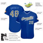 Personalized Royal Camo-Light Blue Authentic Baseball Jersey Team Custom Name and Number