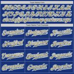 Personalized Royal Camo-Light Blue Authentic Throwback Basketball Jersey Team Custom Name and Number