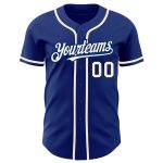 Personalized Royal Cream Authentic Baseball Jersey Team Custom Name and Number