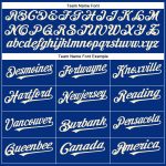 Personalized Royal Cream Authentic Baseball Jersey Team Custom Name and Number