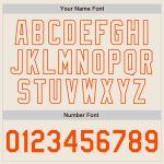 Personalized Royal Cream-Orange Authentic Split Fashion Baseball Jersey Team Custom Name and Number
