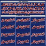 Personalized Royal Crimson-City Cream Authentic Baseball Jersey Team Custom Name and Number