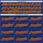 Personalized Royal Crimson-Gold Authentic Baseball Jersey Team Custom Name and Number