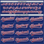 Personalized Royal Crimson-White Authentic Baseball Jersey