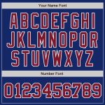 Personalized Royal Crimson-White Authentic Baseball Jersey Team Custom Name and Number