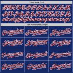 Personalized Royal Crimson-White Authentic Baseball Jersey Team Custom Name and Number