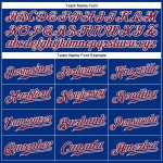 Personalized Royal Crimson-White Authentic Sleeveless Baseball Jersey Team Custom Name and Number