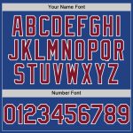 Personalized Royal Crimson-White Mesh Authentic Throwback Baseball Jersey Team Custom Name and Number