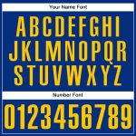 Personalized Royal Gold Authentic Baseball Jersey Team Custom Name and Number