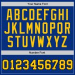 Personalized Royal Gold-Black Authentic Throwback Basketball Jersey Team Custom Name and Number