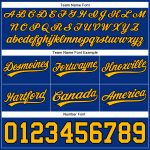 Personalized Royal Gold-Black Authentic Throwback Basketball Shorts