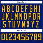 Personalized Royal Gold-Black Hockey Lace Neck Jersey Team Custom Name and Number