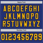 Personalized Royal Gold-Black Mesh Authentic Throwback Football Jersey Team Custom Name and Number