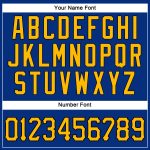 Personalized Royal Gold-Black Performance T-Shirt Team Custom Name and Number