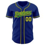Personalized Royal Gold-Kelly Green Authentic Baseball Jersey Team Custom Name and Number
