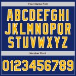 Personalized Royal Gold-Light Blue Bomber Full-Snap Varsity Letterman Split Fashion Jacket Team Custom Name and Number