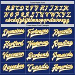 Personalized Royal Gold-Light Blue Bomber Full-Snap Varsity Letterman Split Fashion Jacket Team Custom Name and Number