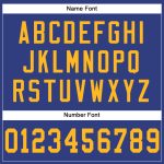 Personalized Royal Gold Mesh Authentic Football Jersey Team Custom Name and Number