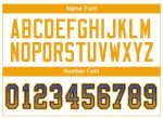 Personalized Royal Gold-Navy Mesh Drift Fashion Football Jersey Team Custom Name and Number