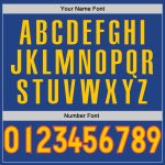 Personalized Royal Gold-Orange Authentic Throwback Basketball Jersey Team Custom Name and Number