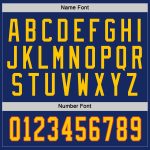 Personalized Royal Gold-Orange Hockey Jersey Team Custom Name and Number